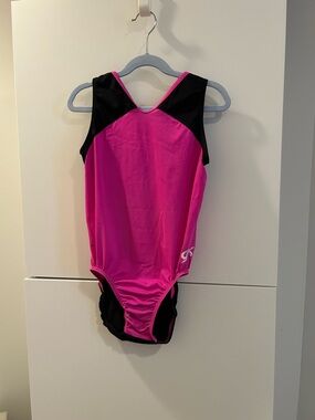GK Pink and Black Gymnastics Leotard